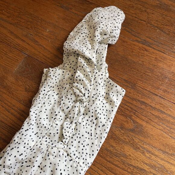 Leith White & Black Polka Dot Jumpsuit - Picture 3 of 7